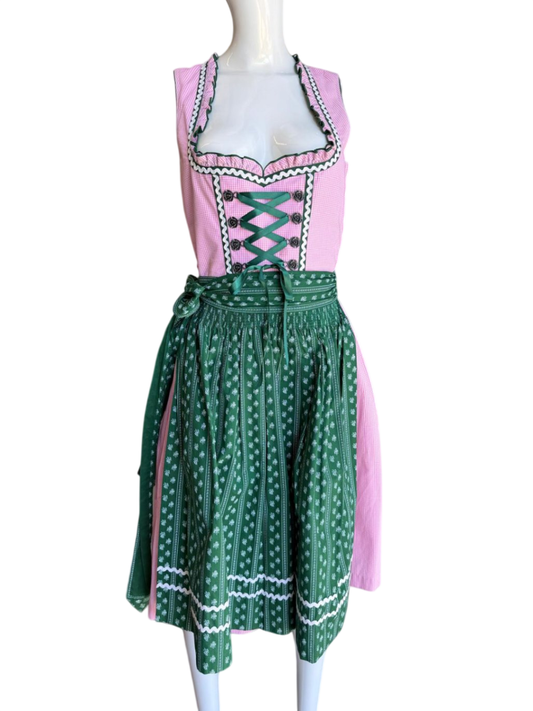Country Line Dirndl XS Pink und Grün