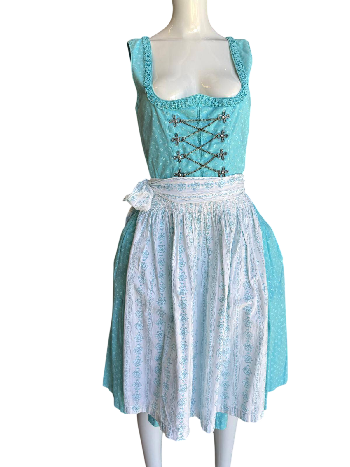 Country Line Dirndl mit 2 Schürzen S Blau