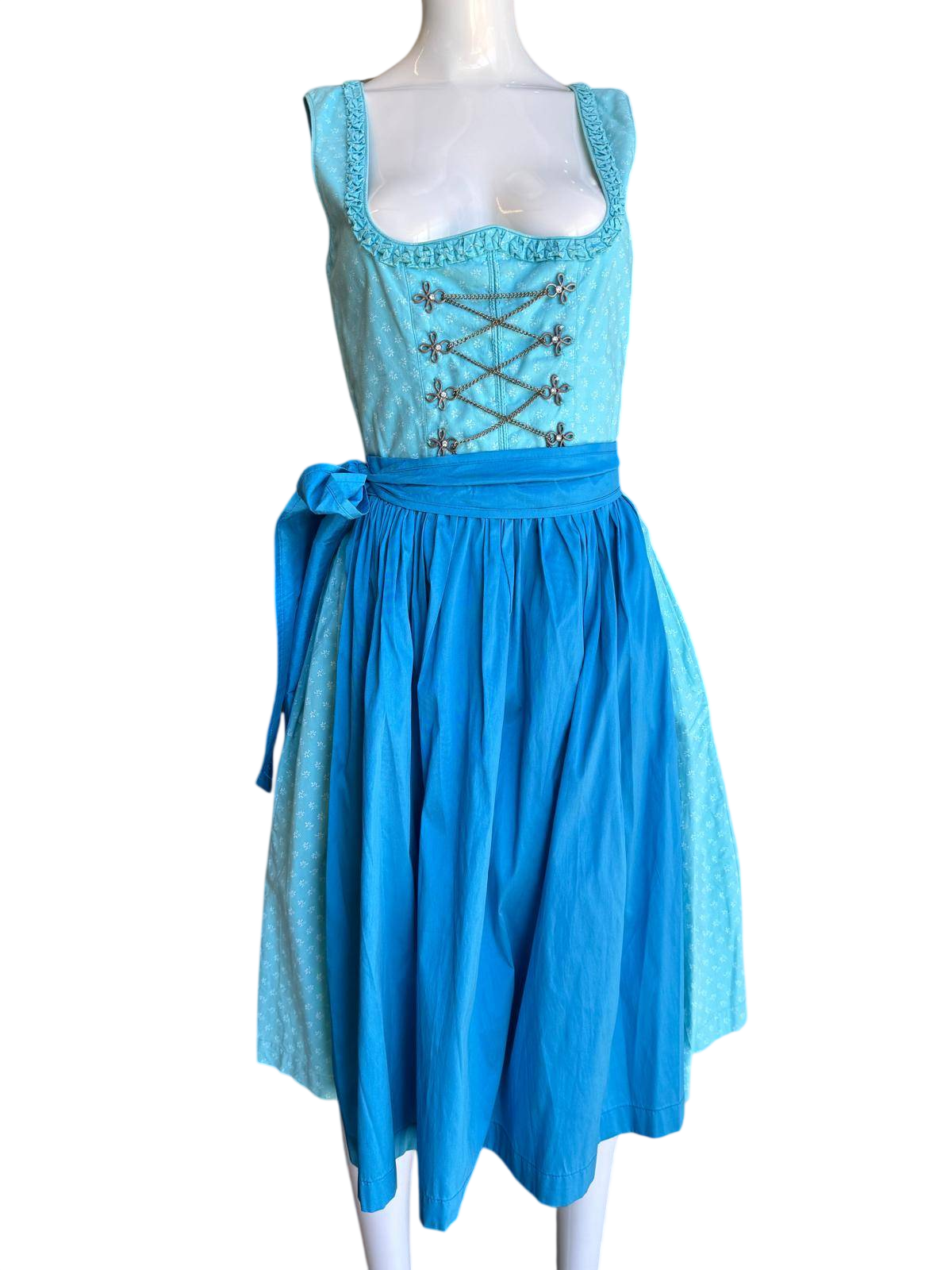 Country Line Dirndl mit 2 Schürzen S Blau