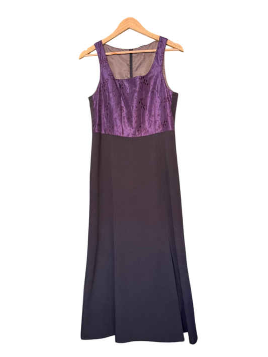 Abendkleid M Lila und Schwarz