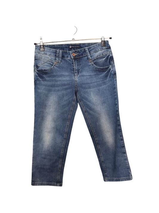 3/4 Jeans L Blau