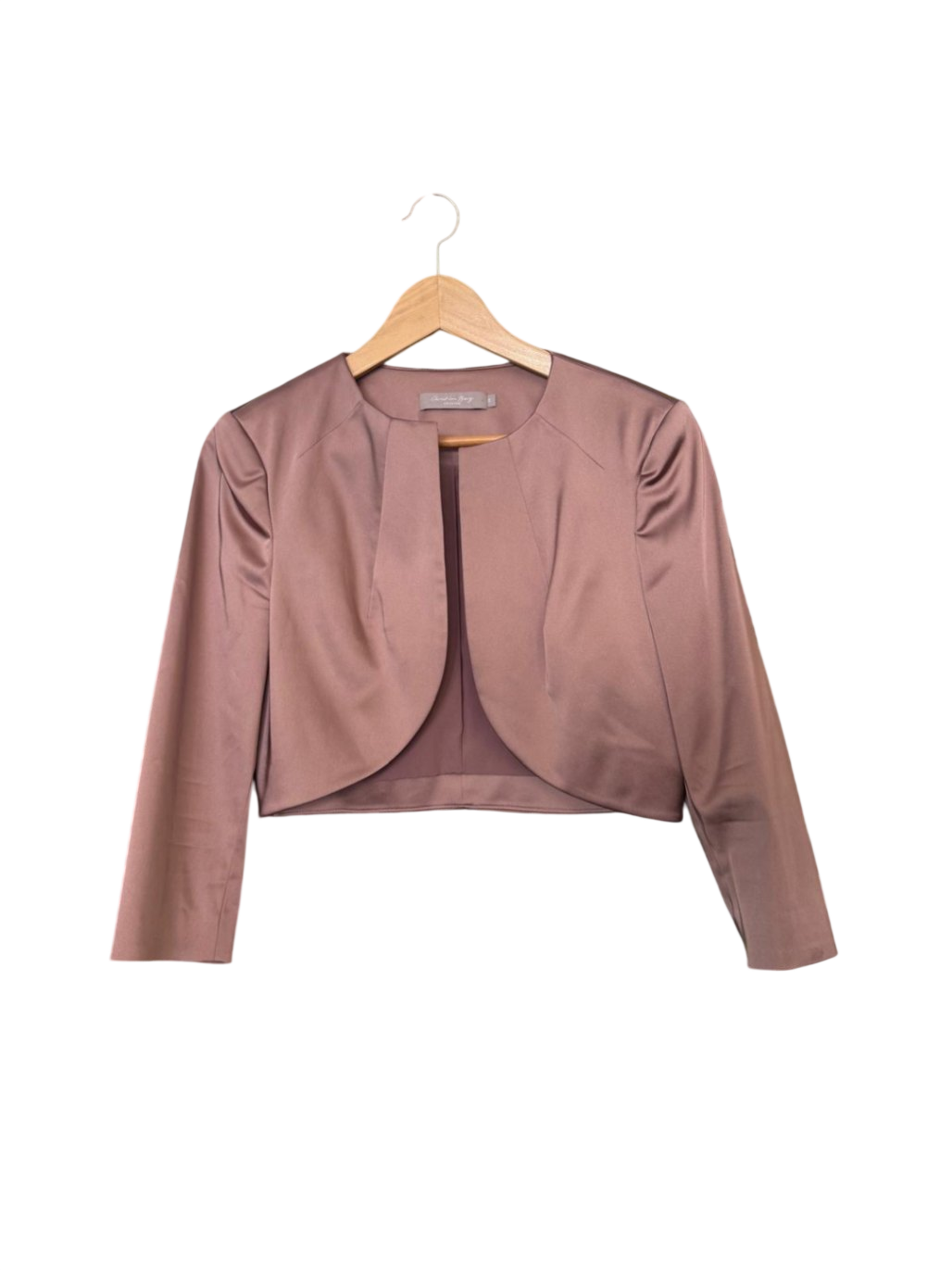 Christian Berg Satin Cocktailkleid + Blazer M Rosa