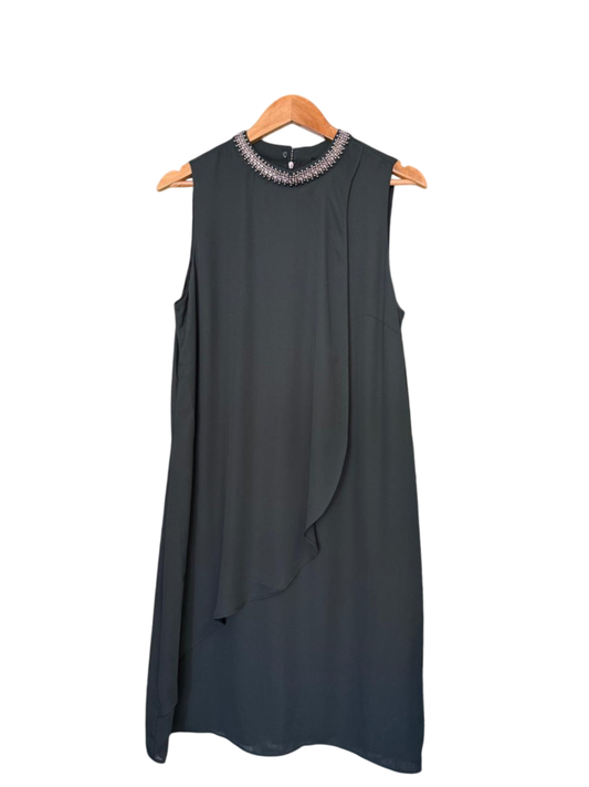 s.Oliver Cocktailkleid mit Stola L Dunkelgrün