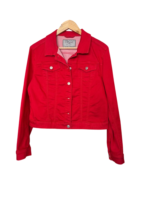 17&CO Jeansjacke L Rot