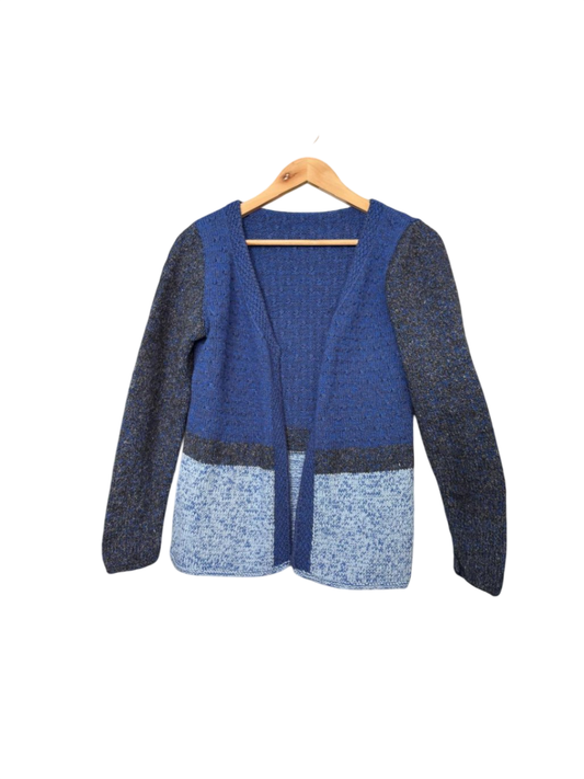 Handmade M-L Blau, Dunkelblau, Hellblau, Grau