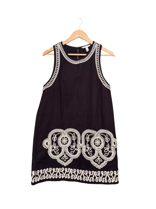 H&M Kleid 100% Baumwolle M Schwarz und Weiß