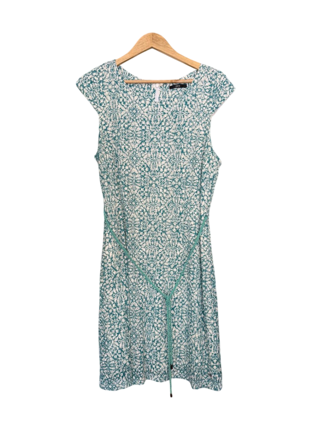 zero Kleid XL Türkis und Weiß